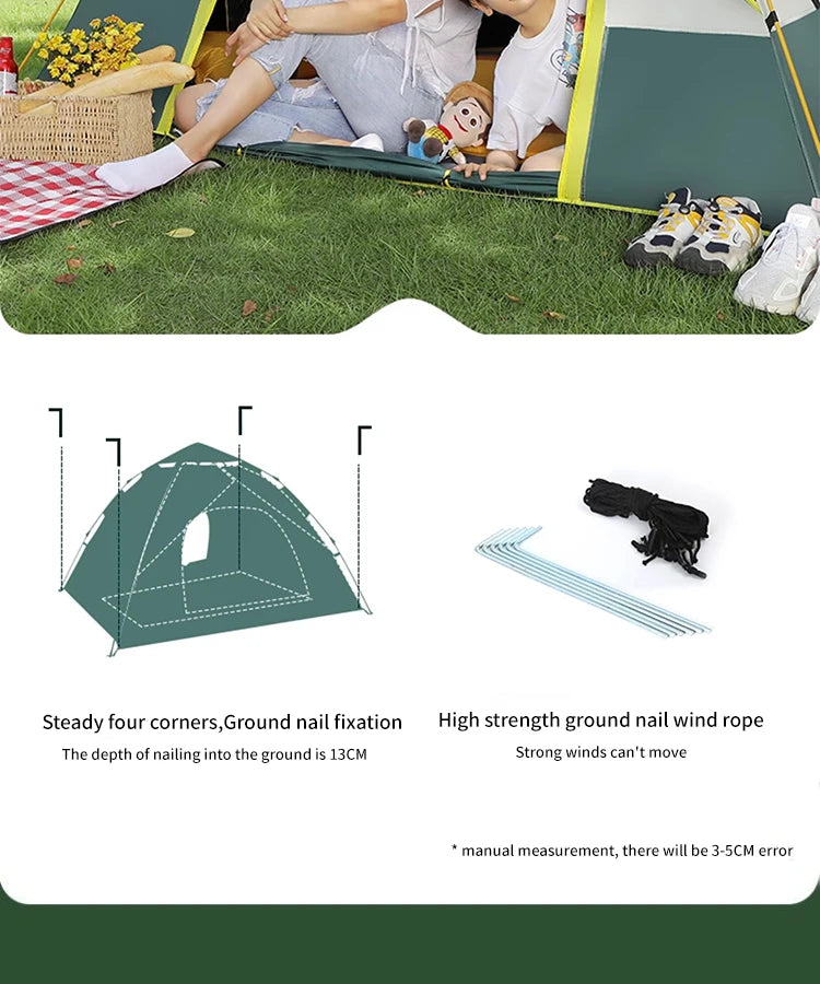 Instant Tent,Instant Pop Up Tents,Easy and Quick Setup Camping Tent,Windproof Waterproof with Rainfly for Outdoor Camping/Hiking