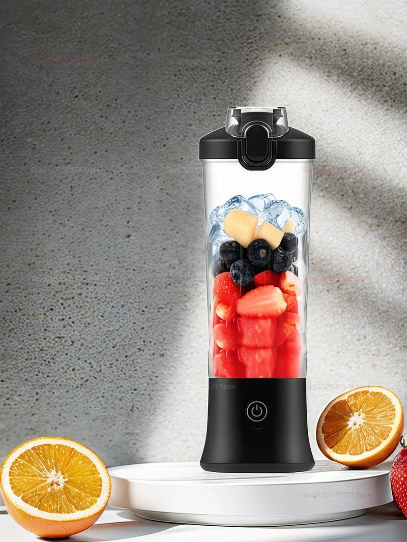 Electric Portable Blender 600ML Juicer Fruit Mixers USB Rechargeable Smoothie Juicer Cup for Shakes and Smoothies Mixer Machine
