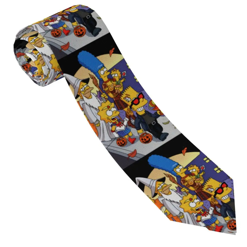 Personalized The S-Simpsones Homer Neck Ties Men Formal Silk Wedding Neckties