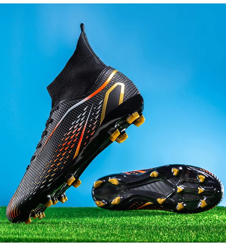 Football Shoes Men X2308 White TF/FG Original Professional Youth Anti-slip Indoor Fast Soccer Outdoor Training Football Sneaker