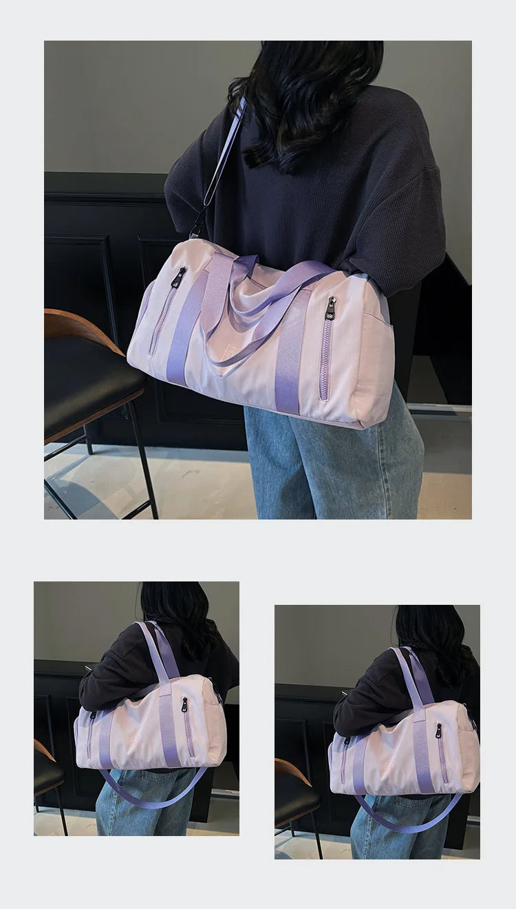Fashion Travel Bags For Women Large Capacity Men's Sports bag Waterproof Weekend Sac Voyage Female Messenger Bag Dry And Wet