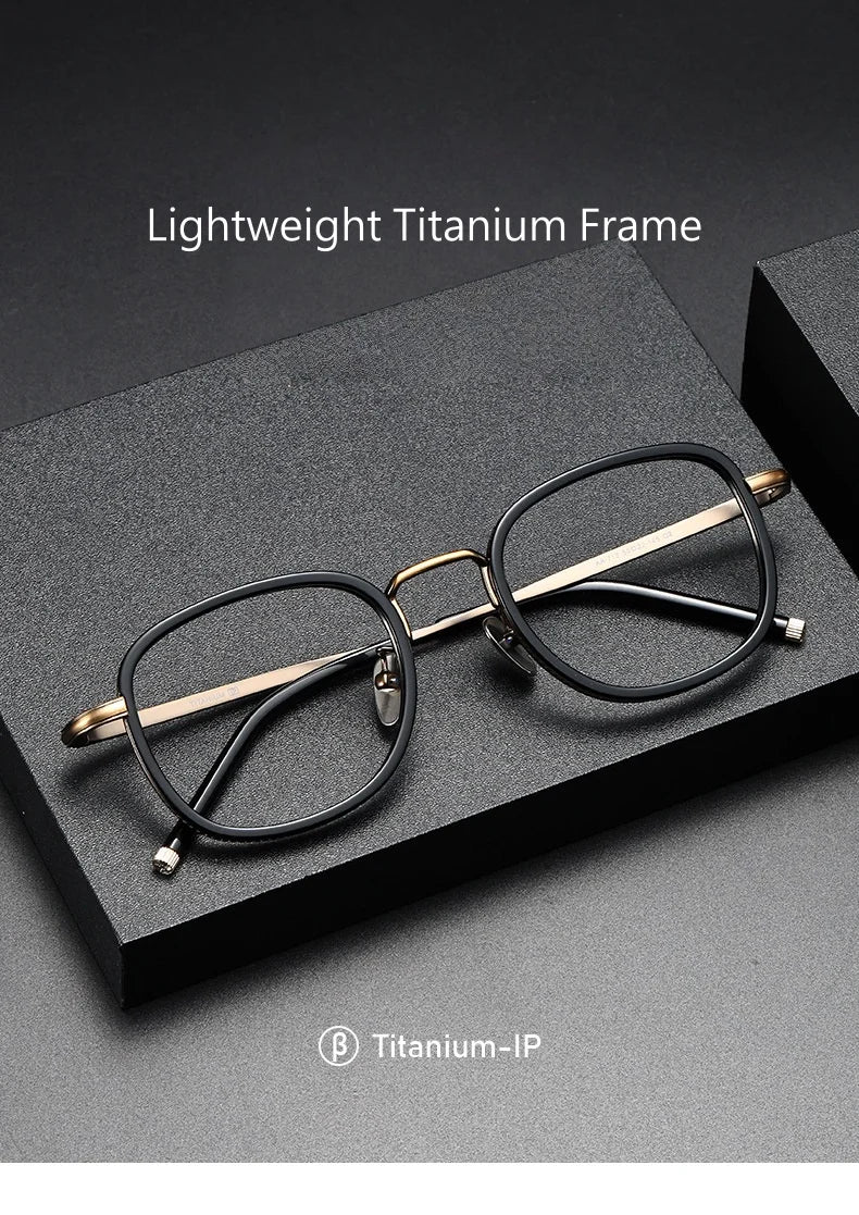 New Ultra-light Ttanium Glasses Frames Retro Designer Men's And Women's Glasses Frames Blue Ligh Optical Prescription Frames 712