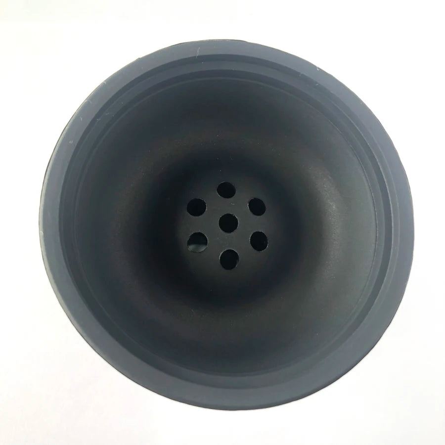 Diameter 8cm  Single or 7 Holes Black Silicone Bowl Shisha Hookah Nargile Sheesha Narguile Chicha Hookah Accessories