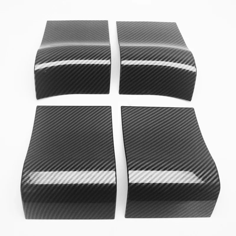 For Ford F150 Interior Door Handle Panel Trim Bezel Decora Cover 2015-2020 ABS Carbon Fiber Door Handle Guard Parts 4pcs/set