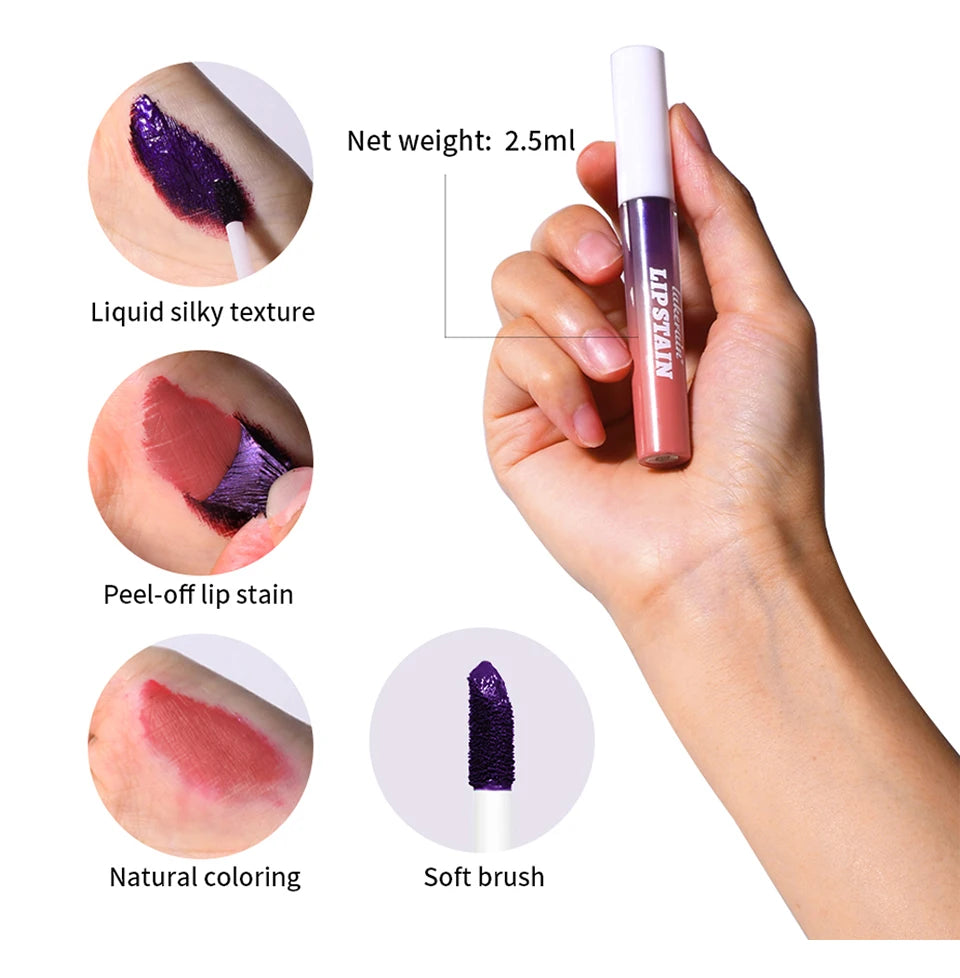 Long Lasting Lip Inks Korean Matte Lip Tint Peel Off Matte Tick for Lips Stick Free Shipping Liquid Lipstick Waterproof Makeup