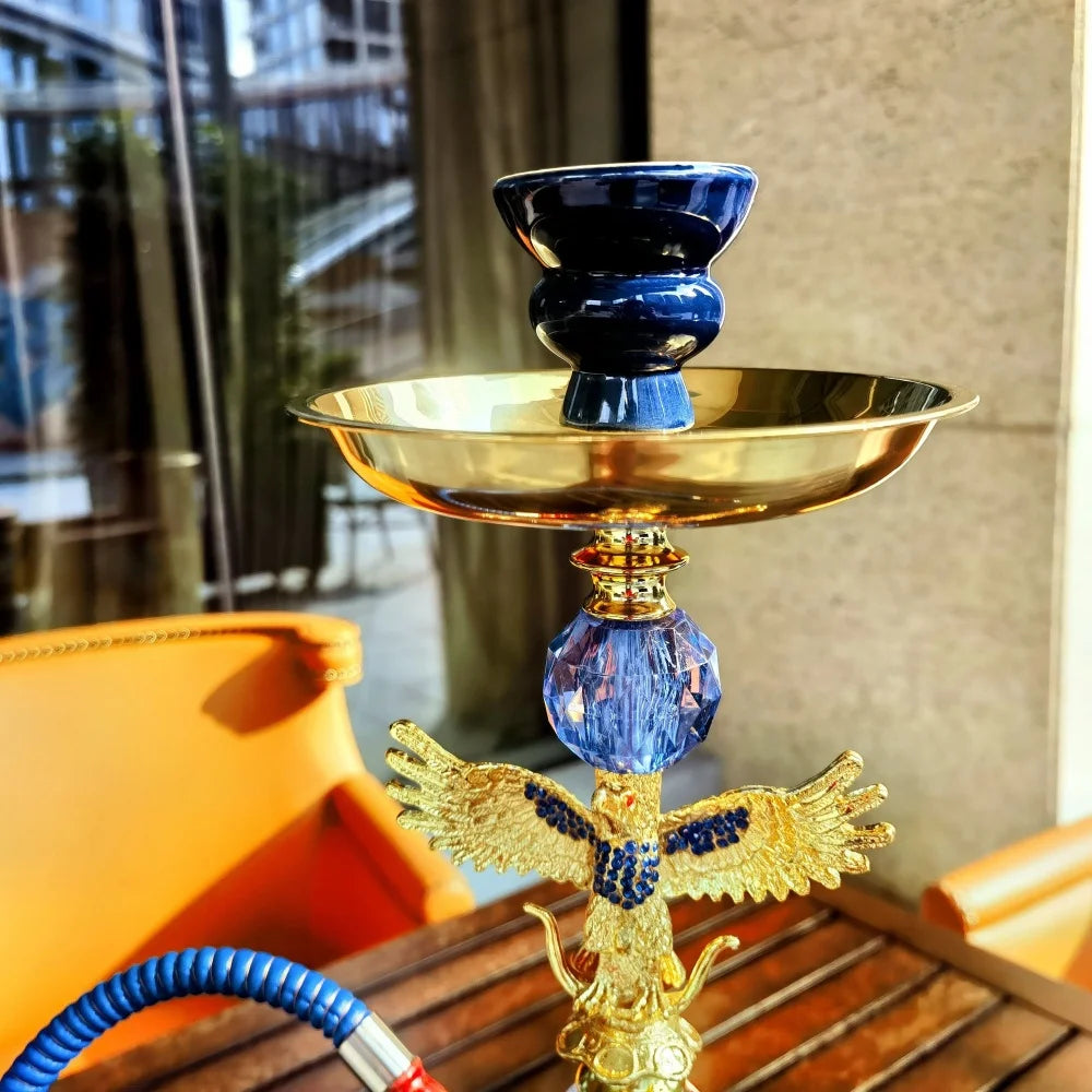 New Hookah Shisha Smoking Pipe Eagle Mid-Shaft Ceramic Tobacco Bowl Water Pipes Smoking Grass Shisha Кальян Accessories
