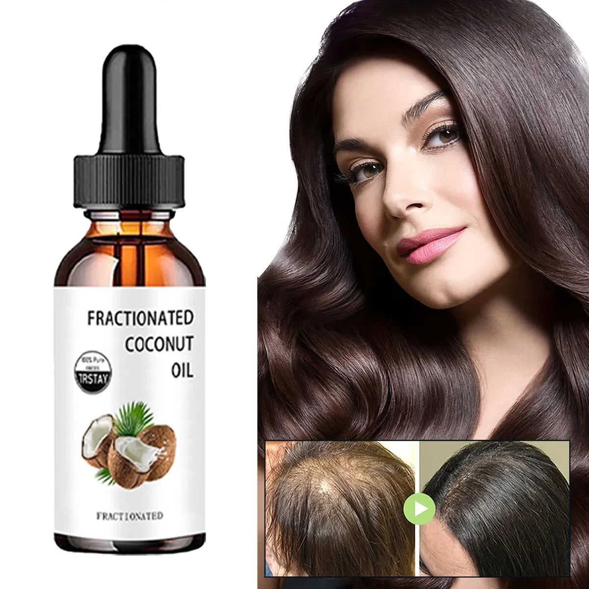 Fractionated Coconut Oil 100% pure coconut can moisturize, soften and care for dry and cracked skin,