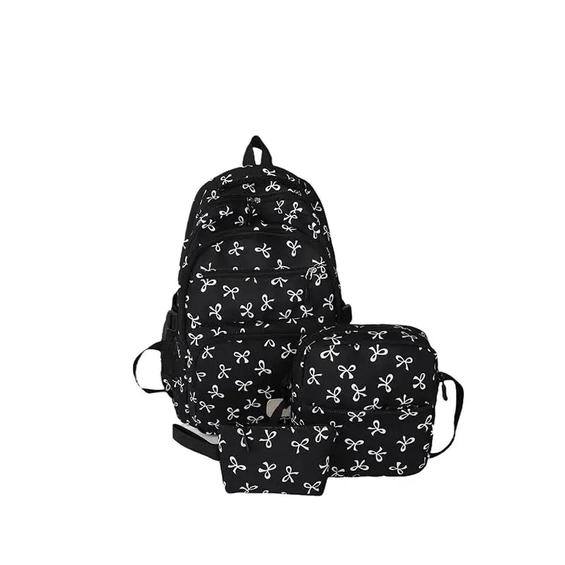 Backpack for Girl Cute Backpack Bow Full Travel Bags Lightweight Backpack Class Bags for Girl High School Students School Bag