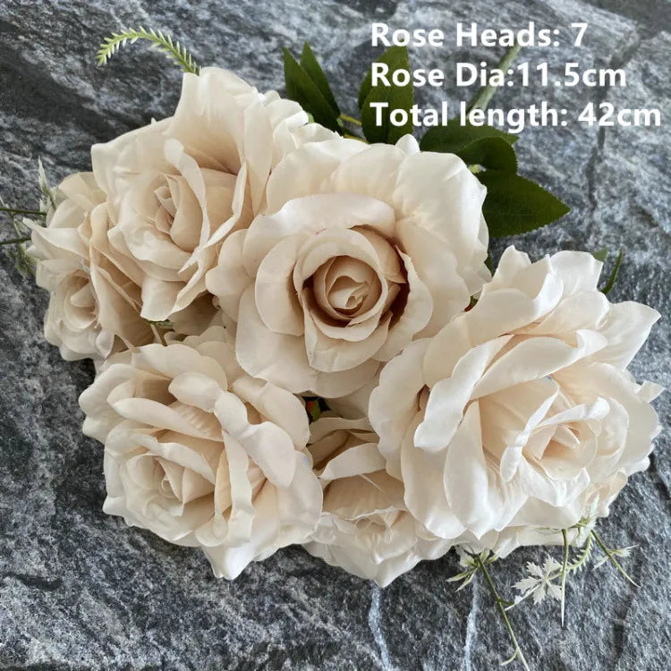 Wedding Decor Rose Dusty Pink Blush Nude Light Coffee Rice White Artificial Rose Flower Row Road Guide Flower S Dropshipping