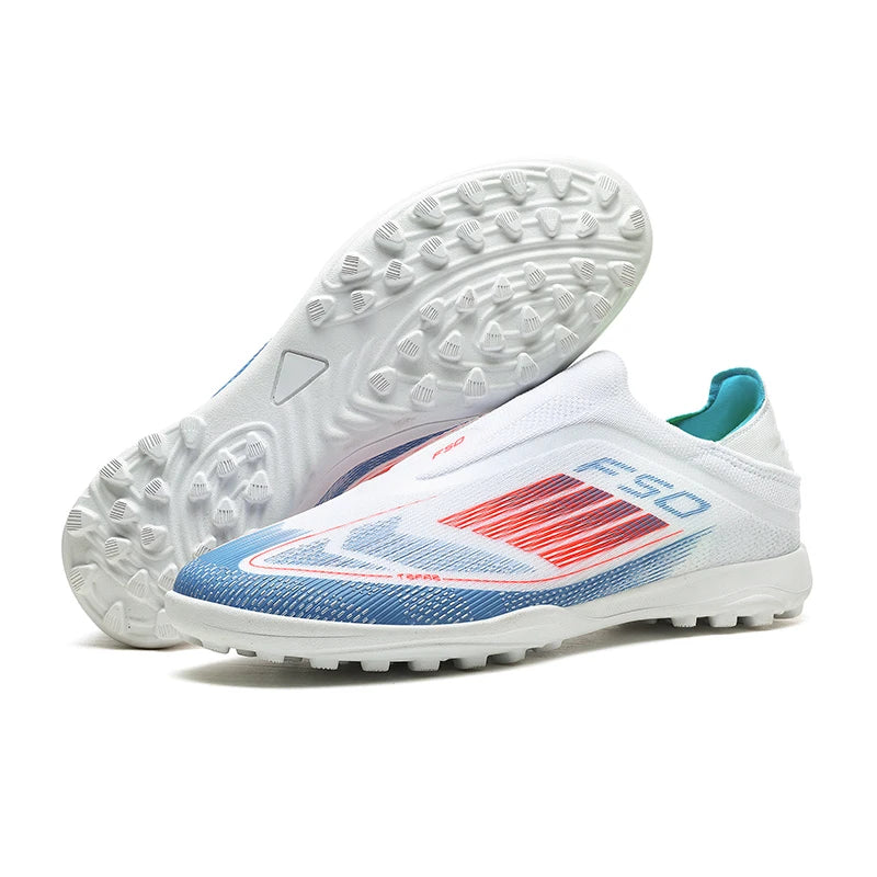 New Men Football Boots Long Spikes Ultralight Match Breathable Indoor Sneakers Soccer Shoes Cleats TF Training Drop Shipping