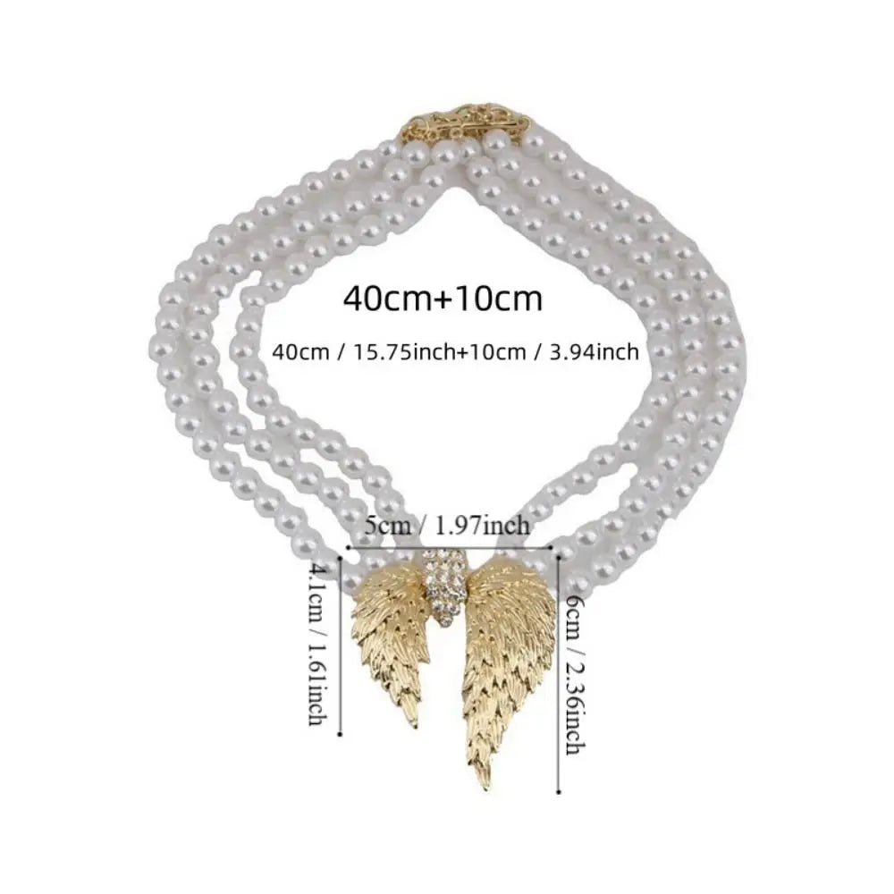 Retro Fashion Multi-layer Pearl Necklace Light Luxury Advanced Sense Clavicle Chain Elegant Delicate Fashion Choker Women