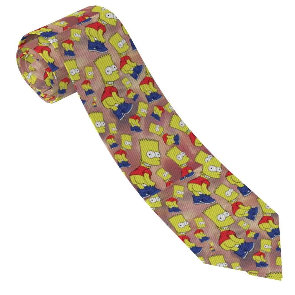 Personalized The S-Simpsones Homer Neck Ties Men Formal Silk Wedding Neckties