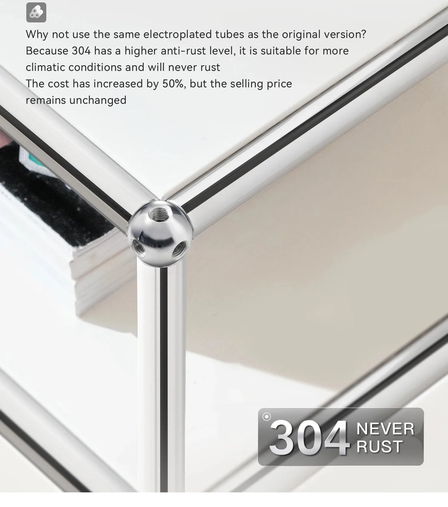 Module Modular DIY Furniture Sideboard Customized Size  Cabinet Stainless Steel Tv Stand Living Room