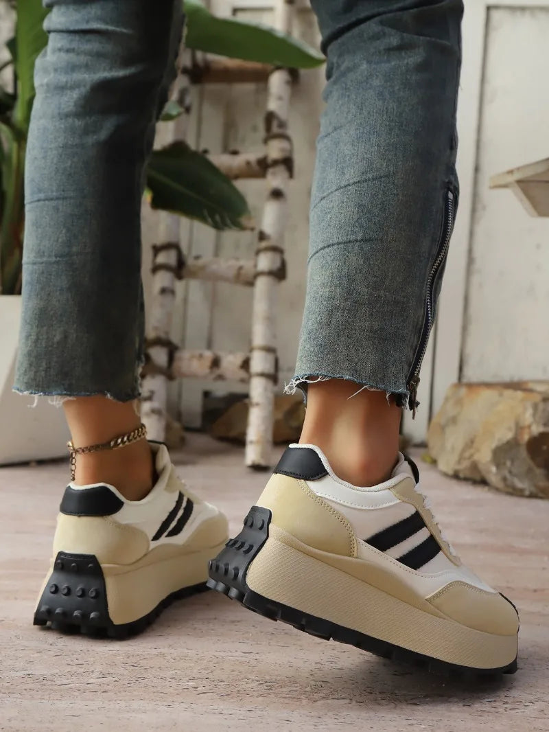 Women's Platform Shoes Fashion Forrest Gump Shoes 2026 New Sneakers for Women Casual Tennis Shoes Thick Sole Vulcanized Footwear