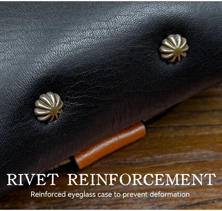 Genuine Leather Eye Glasses Bag for Eyeglass High Quality Handmade Causal Glasses Case Sunglasses Protector Pouch