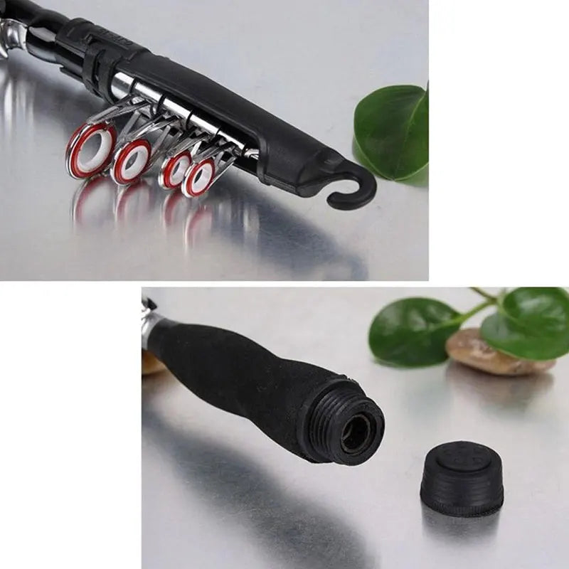 Fishing tools Telescopic Fishing Rod Spinning Fly Carp Feeder Carbon Fiber Pesca 1.2M 1.5M 1.7M 1.9M 2.1M Mini Travel Reel Seat