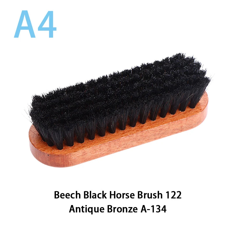 Handle Details Polishing And Cleaning Brush Horse Hair Wood Brush Leather Shoe Care And Cleaning Shoe Brush
