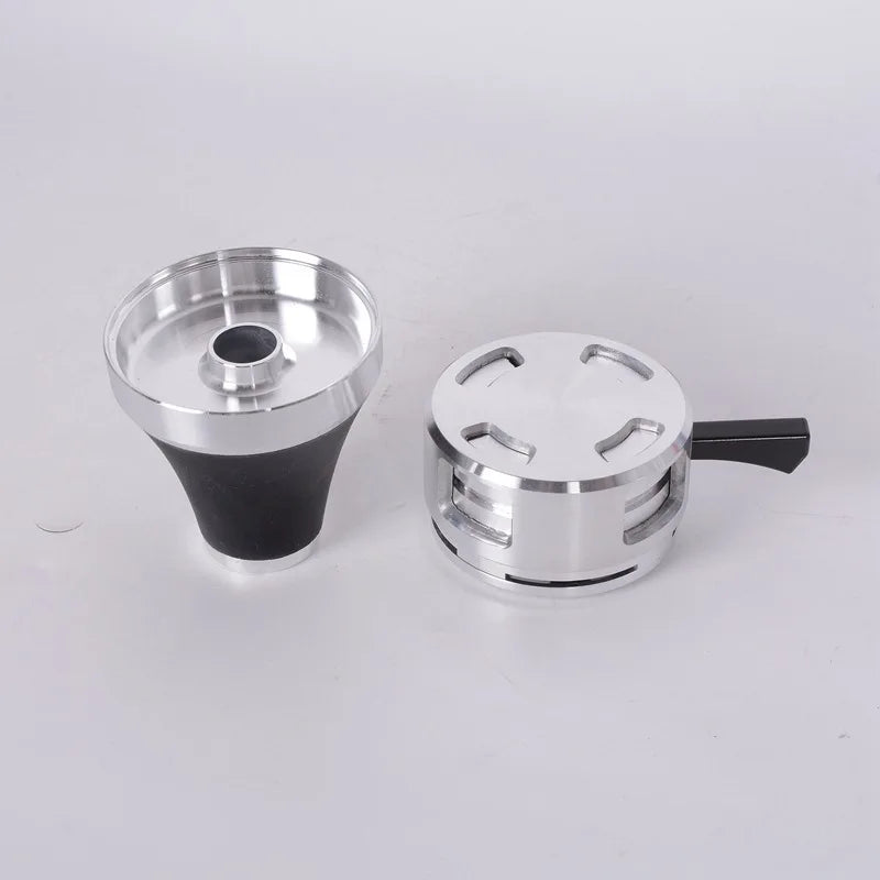 Aluminum Alloy Hookah Bowls Shisha Charcoal Holder Arab Carbon Heater Chicha Nargile Complete Water Pipe Smoking Accessories