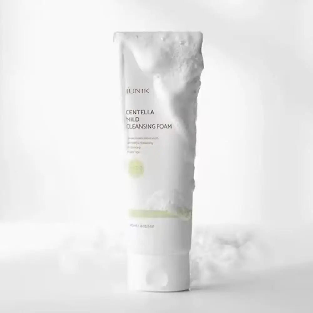 Korea IUNIK Centella Asiatica Cleans Skin Care  Mild Cleansing Foam Cleanser Calming Gel Propolis Vitamin Moisturizing Cleanser