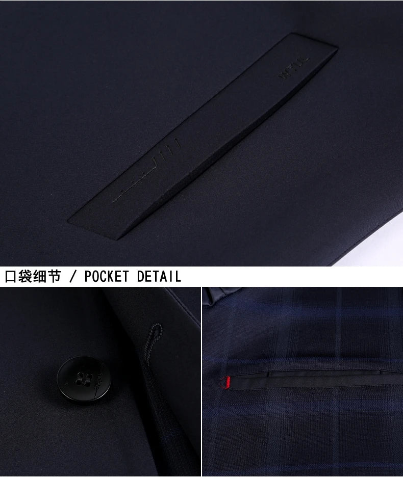 2025 New Wool Trench Coat in The Long High-end Handsome Men Lapel Large Size Spring and Autumn Old Dad Business Coat  M-4XL