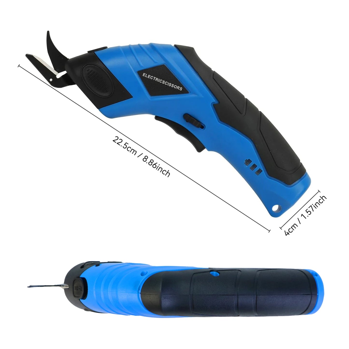 Electric Scissors Cordless Handheld Electric Scissors for Cutting Fabrics Carpets Soft Leather Cardboard