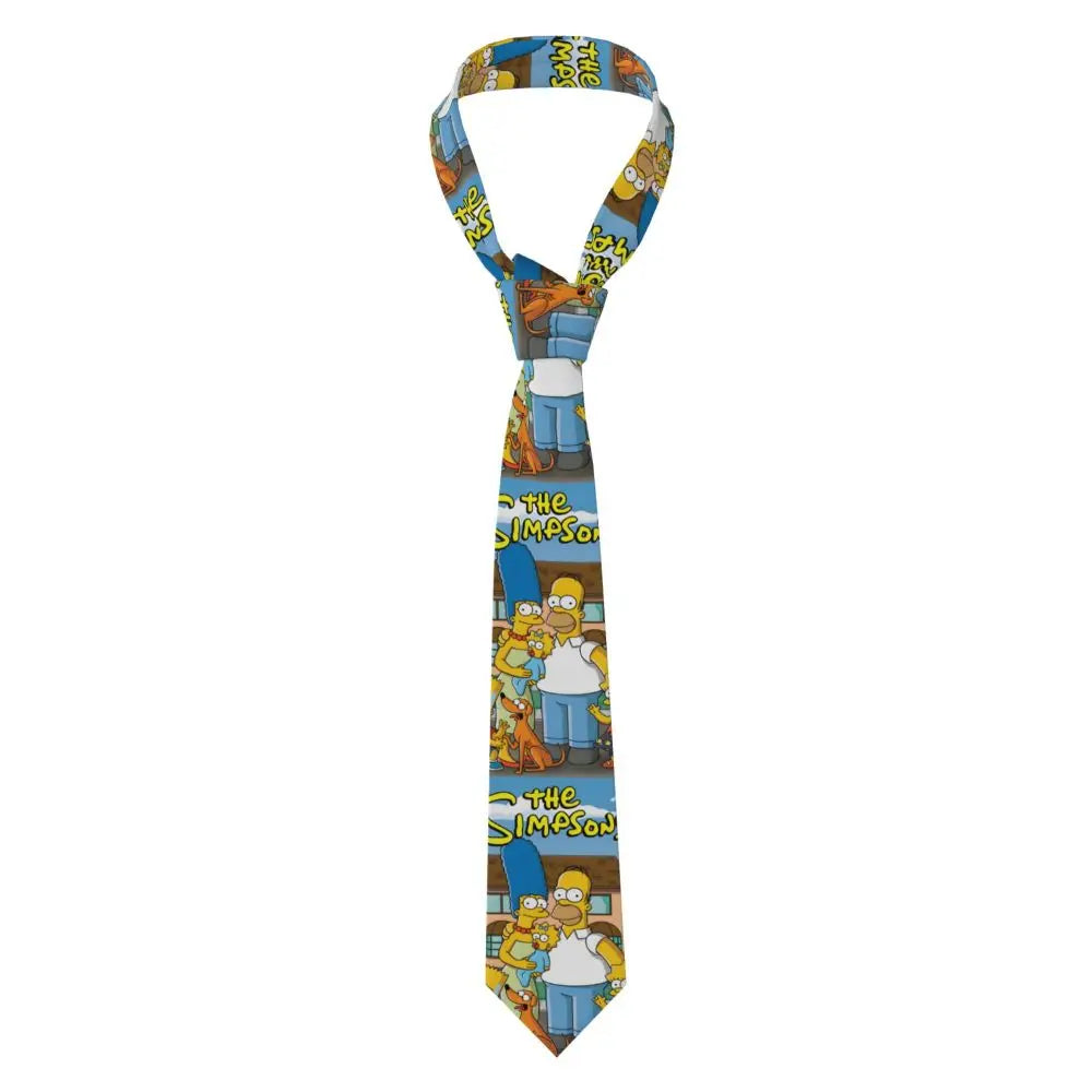 Personalized The S-Simpsones Homer Neck Ties Men Formal Silk Wedding Neckties