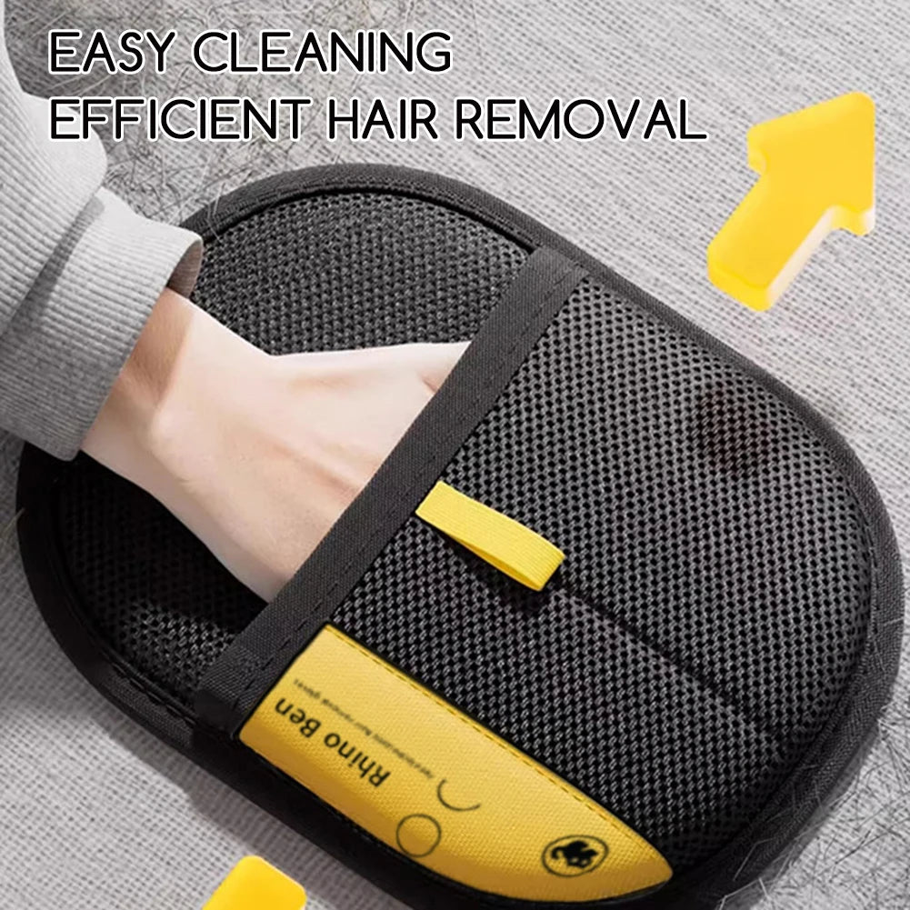 Pet Hair Remover Electrostatic Gloves Fur Catchers Quick Efficient Double Sided Electrostatic Protection Pet Hair Remover Mitten