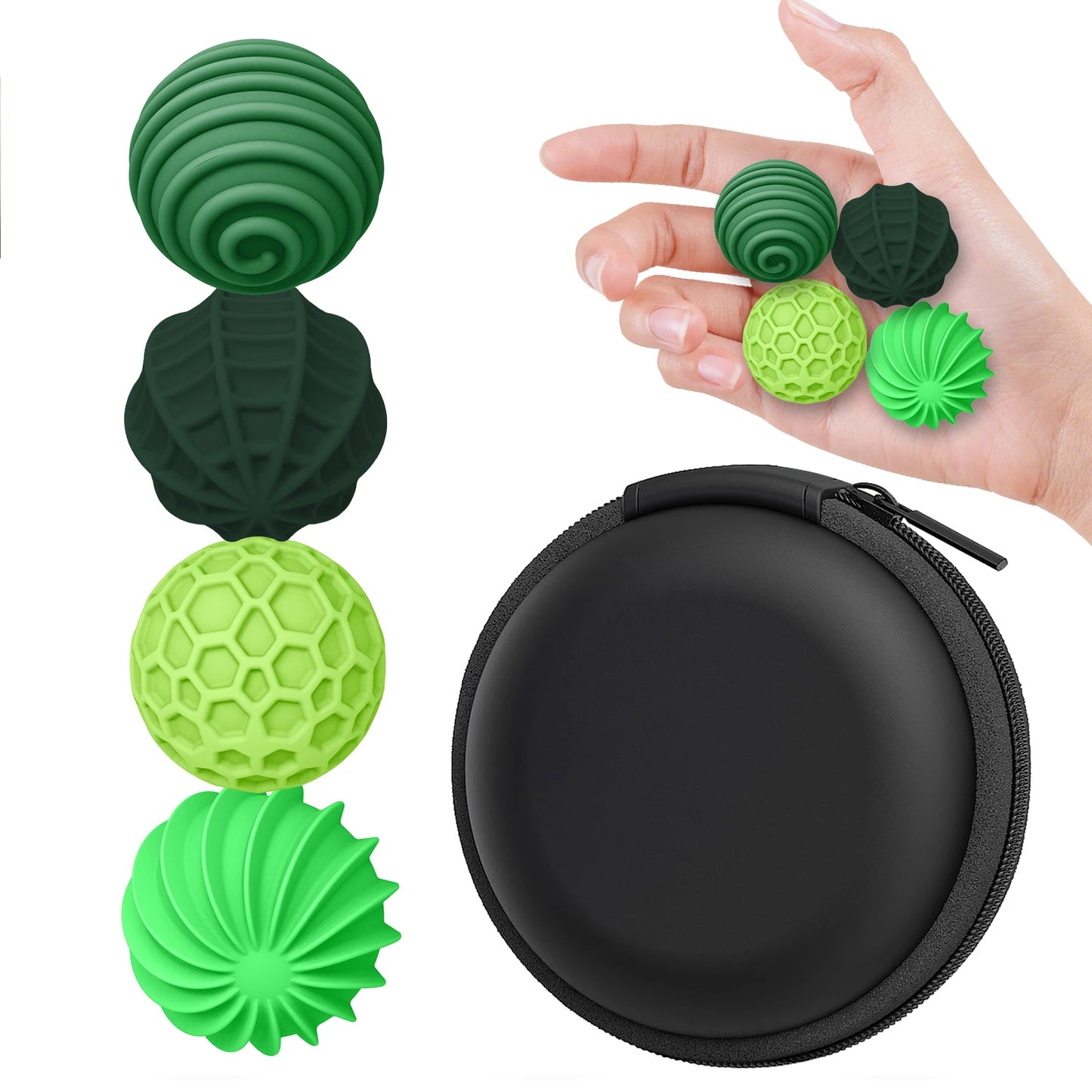 Silicone Magnetic Sensory Balls Fidget Toy Worry Balls Autism Calming Fidgeting Toy Kid Adults Anxiety Relief Stress Sensory Toy