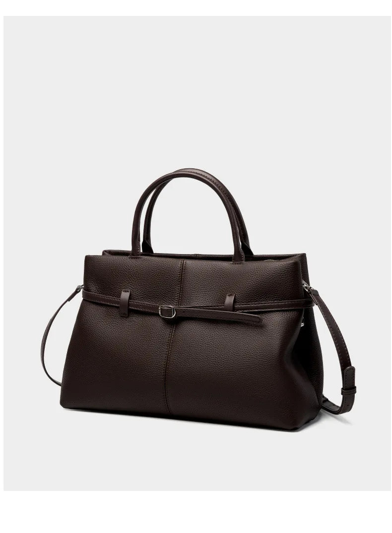 Women's Bags 2025 Genuine Leather Large Capacity Office Commuting Designer Inspired Tote Shoulder Bag Luxury Handbags for Women