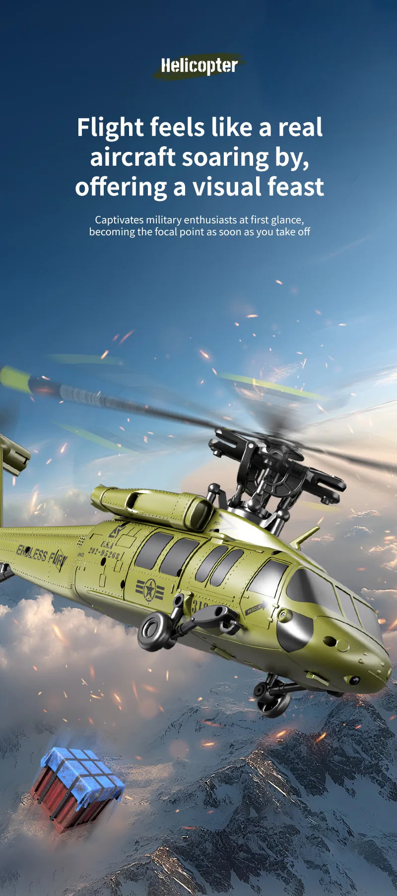 New Rc Plane 6ch Brushless Flying  Aerobatic  Helicopter Air Pressure High Optical Flow Positioning RTF Model Airplane Boy'S To
