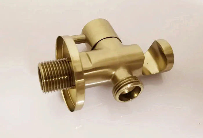 Brass Hand held black Bidet Shower set  Perforating Toilet Jet Cleaner Portable brushed gold and gray Bidet Shower Head BD01