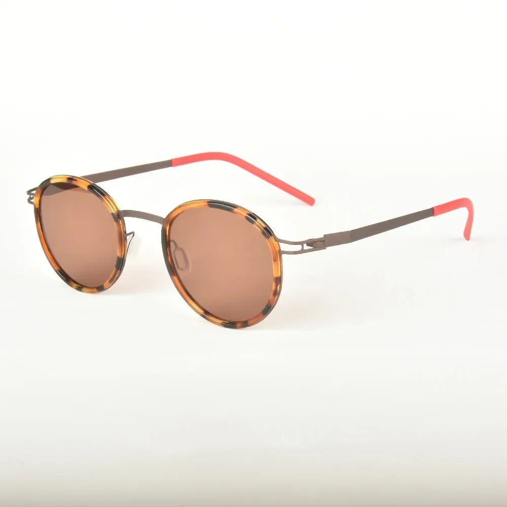 Germany Brand Polarized Sunglasses Men Women Round Driving Outdoor Glasses Frame UV Protect Sun Glasses Optical Eyeglasses Gafas