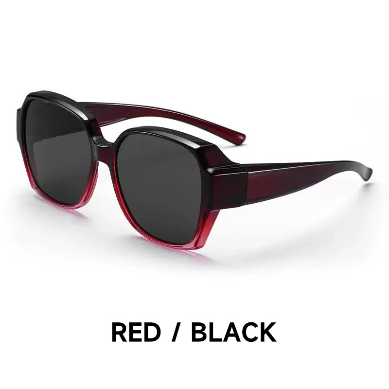 Polarized Sunglasses Can Cover Myopia Glasses Men's and Women's UV Protection to Make round Face Thin-Looked for Driving