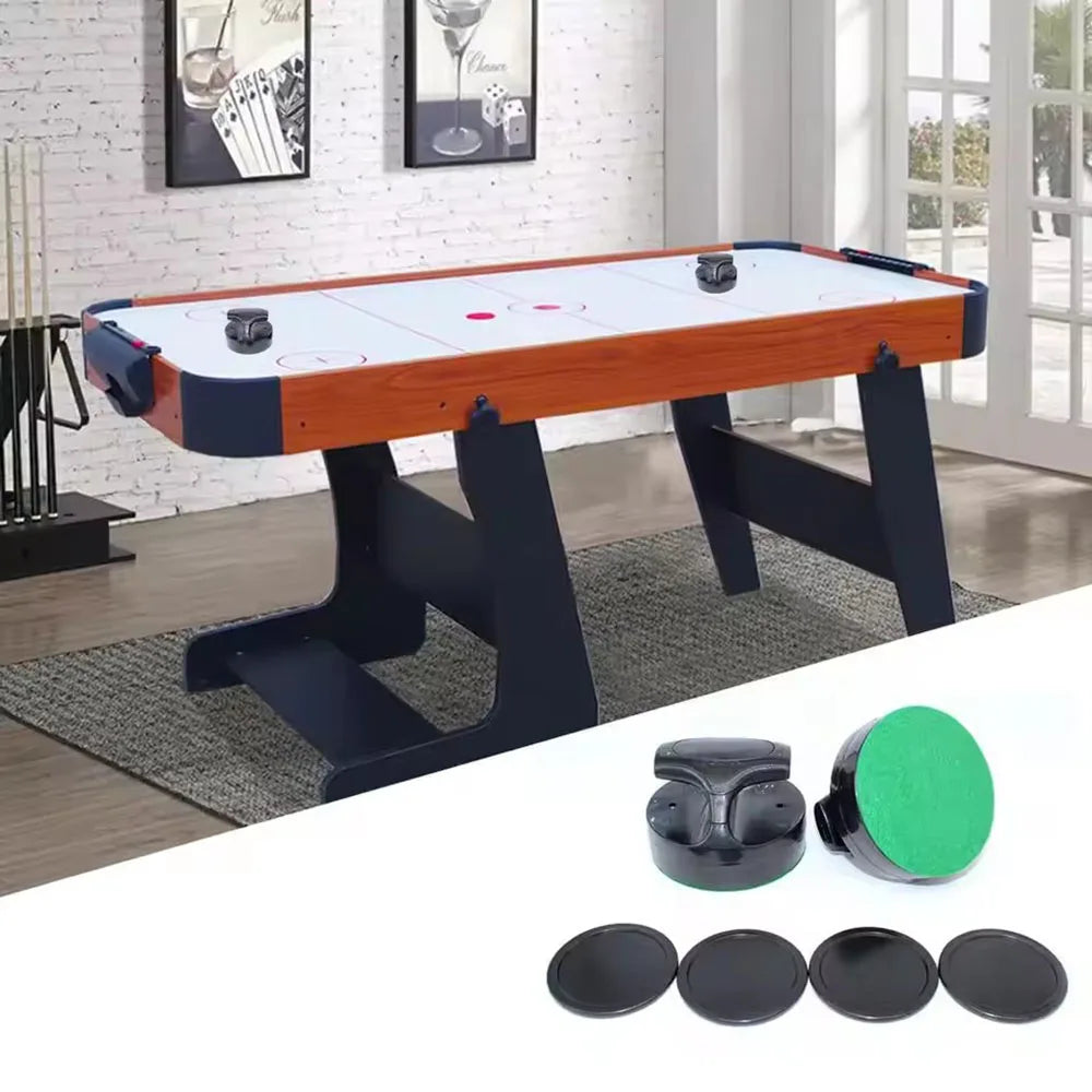 Air Hockey Pushers and Hockey Discs, Large Goalkeeper Handles, Pallets, Game Table Spare Accessories (2 Strike 4 Puck)