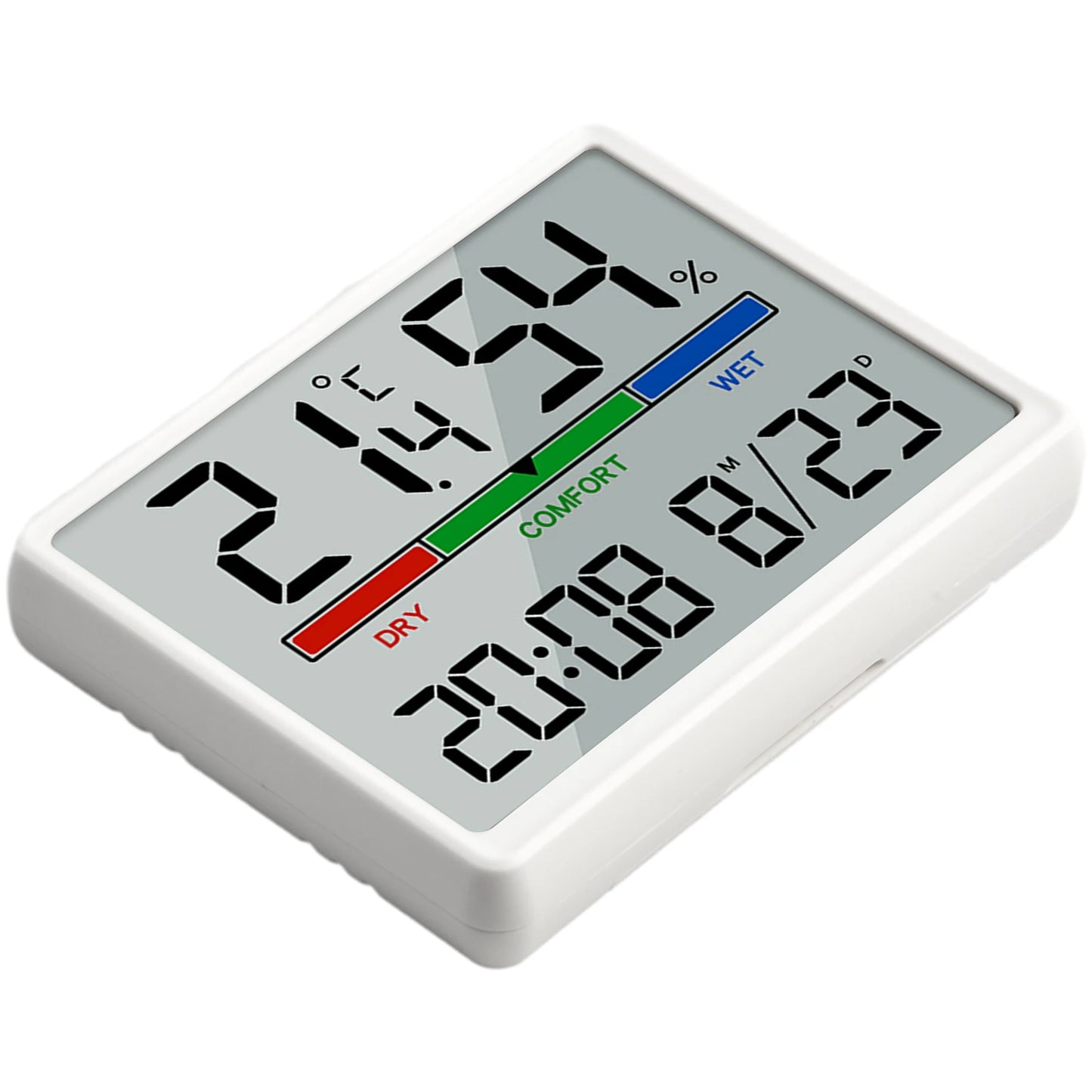 LED Thermometer Thermo-Hygrometer Multifunction Electronic Temperature Humidity Meter Battery Powered Digital Alarm Clock