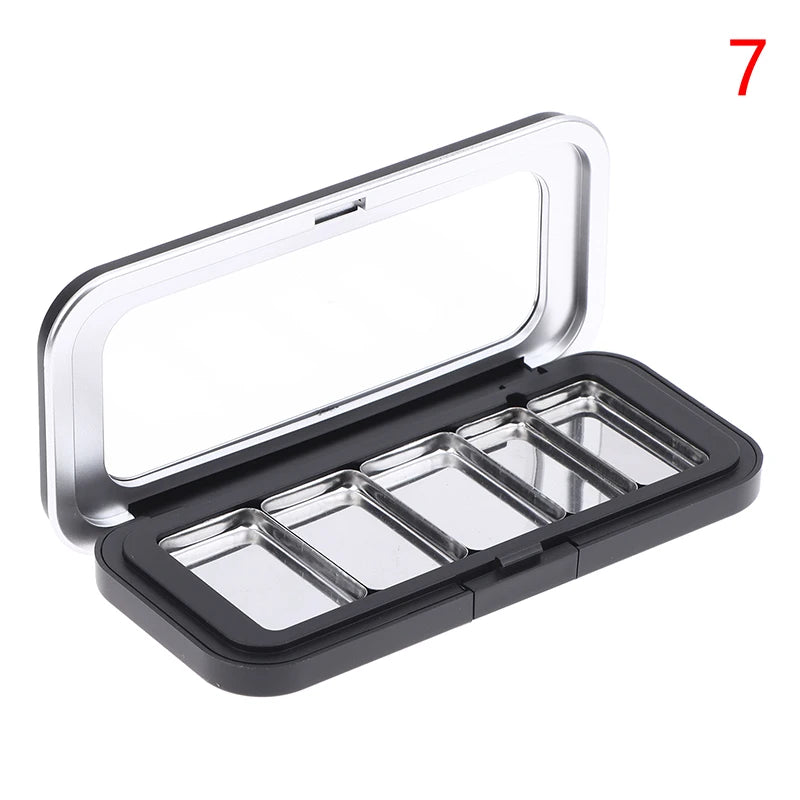 Refillable Magnetic Eyeshadow Palette Empty Black Clear Makeup Storage Case DIY Cosmetic Container for Lipstick Foundation Blush