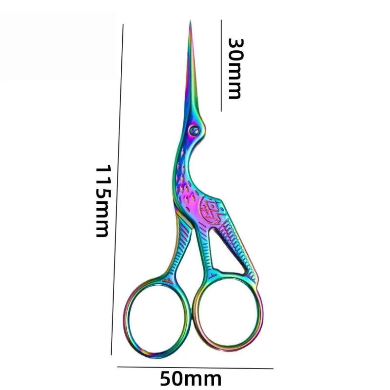 Hair Scissors Professional Beauty Scissors Facial Stainless Steel Mustache Nose Hair Beard Eyebrows Eyelashes Trimming Clippers