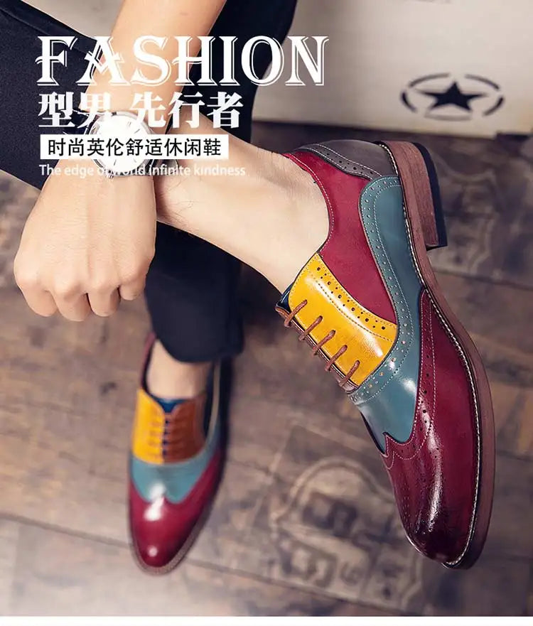 High Quality Business Formal Leather Shoes Mens Casual Dress Shoes Classic Italian Formal Oxford Elegant Shoes Men Office Shoes