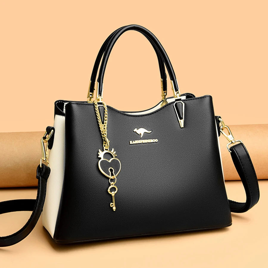 Ladies Quality Leather Shoulder Bags 2023 Luxury Handbags For Womens Designer Fashion Large Capacity Casual Tote Bag Sac A Main