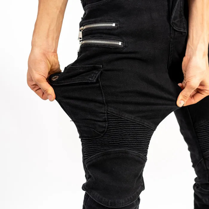 Motorcycle riding pants, motorcycle pants jeans with protective gear4 seasons spring men's women's casual anti-drop pants