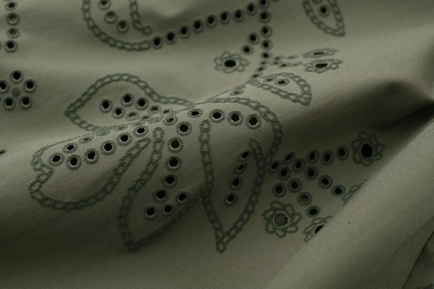 HH Spring Women's Vintage Solid Shirt Dress Puff Sleeve Short Dress V-Neck Female Hollow Embroidery Casual Belt Dresses