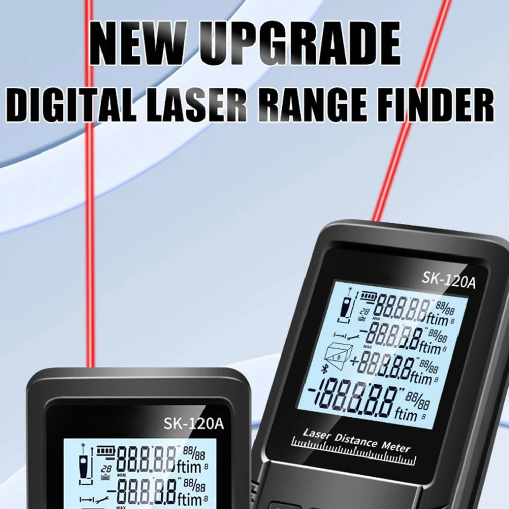 1PC Portable Handheld Lasers Measure Tape Tool Digital Display Distance Meter Intelligent Rangefinder 40m 50m 70m 100m 120m