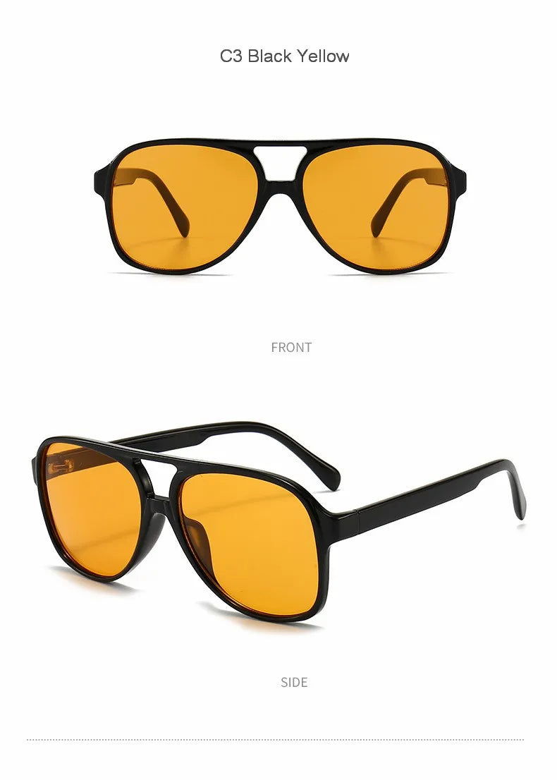 2024 Pilot Polarized Women Sunglasses For Men Retro Sun Glasses Aviation Plastic Female Eyewear Lentes De Sol Mujer UV400