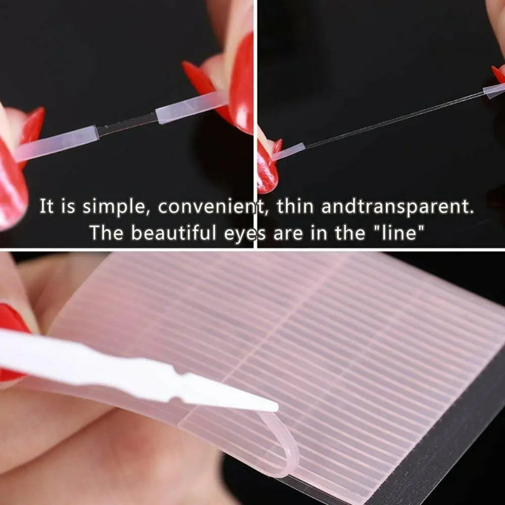 52Pcs Double Sided Super Stretch Invisible Double Eyelid Tape Makeup Tools Big Eyes Eyelid Stickers