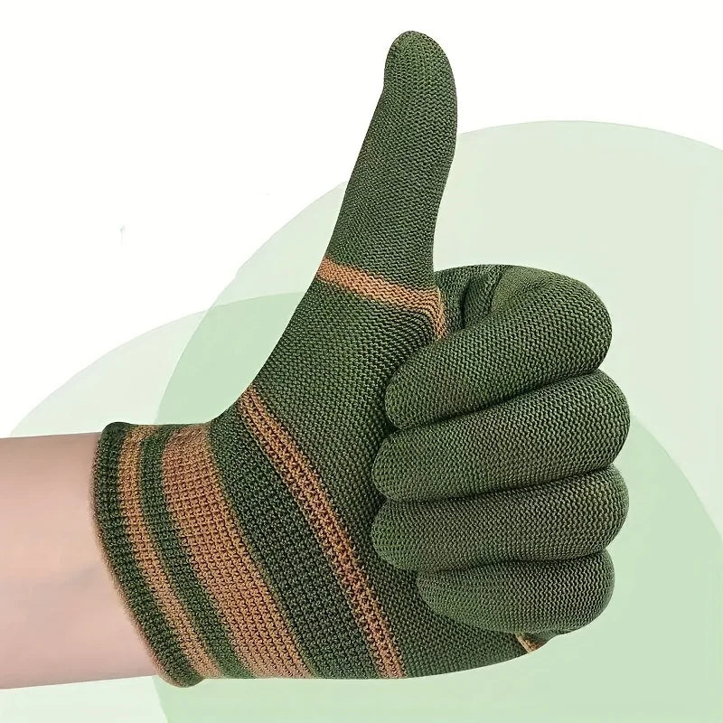 4 Pair Gardening Gloves Soft Breathable Wear Resistant Non Slip Stab Proof Working Gloves Unisex Planting Protective Tool Gloves