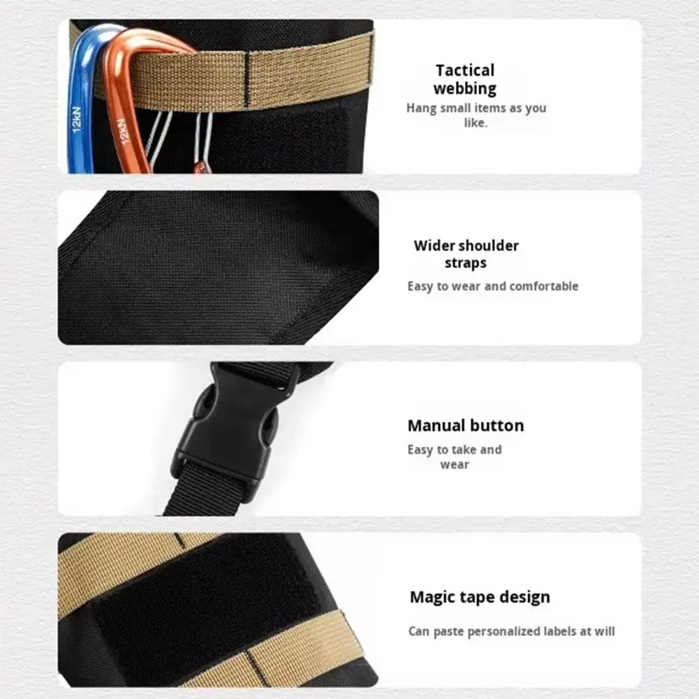 Archery Quiver For There-point Formula, Multifunctional Archery Quiver With Adjustable Strap And Pockets , Tactical Arrow Holder