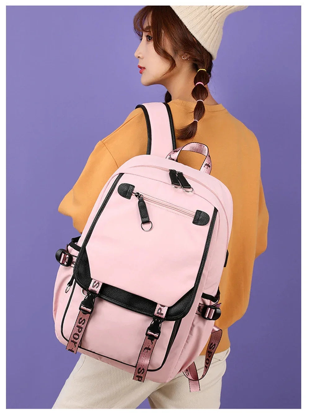 Cat Anime Cartoon School Bag New Fashion Backpack Back To School Cute Kawaii Backpack School Bags for College Student Mochila