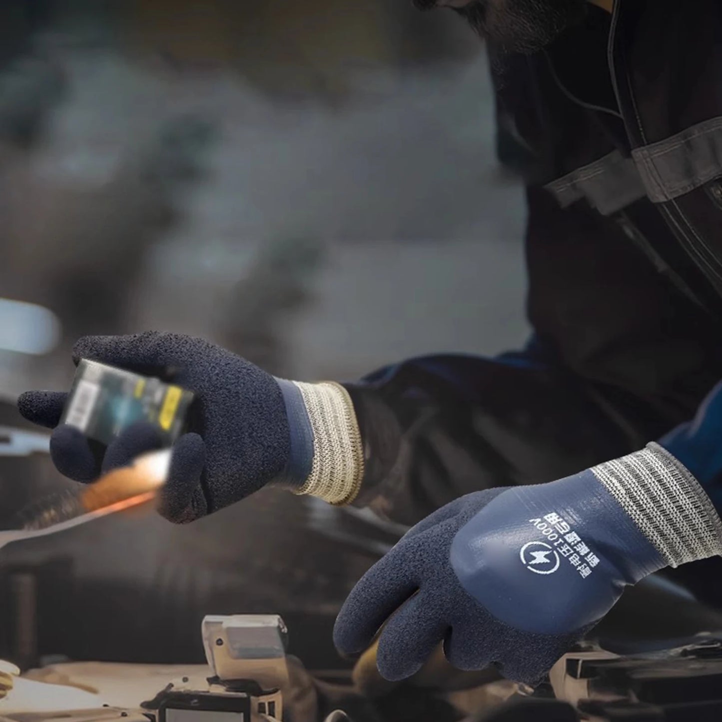Voltage Resistant Electrician Gloves 1000V Electrical Insulated Gloves Rubber Electrician Insulating Gloves for Men