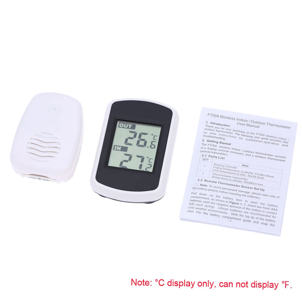 NEW Digital Thermometer LCD Wireless Indoor Outdoor Temperature Meter Thermometer Temperature Measurement Ambient Weather Tester