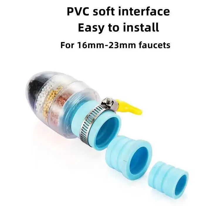 Universal Water Filter 6 Layers Faucet Filter Kitchen Foamer Shower Water Purifier for Bathroom Household Kitchen Accessories